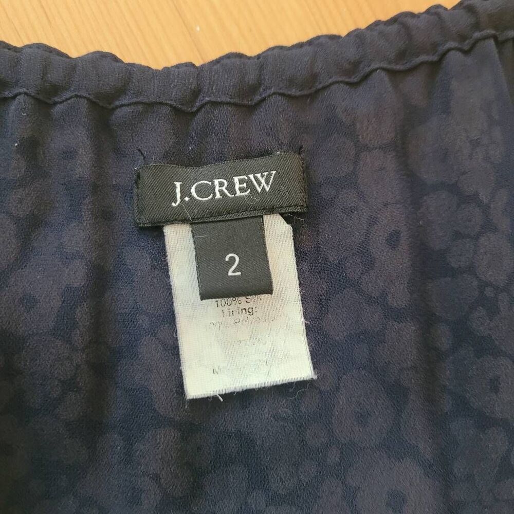 J Crew silk sleeveless‎ dress dainty floral print summer breathable lightweight - Picture 5 of 10